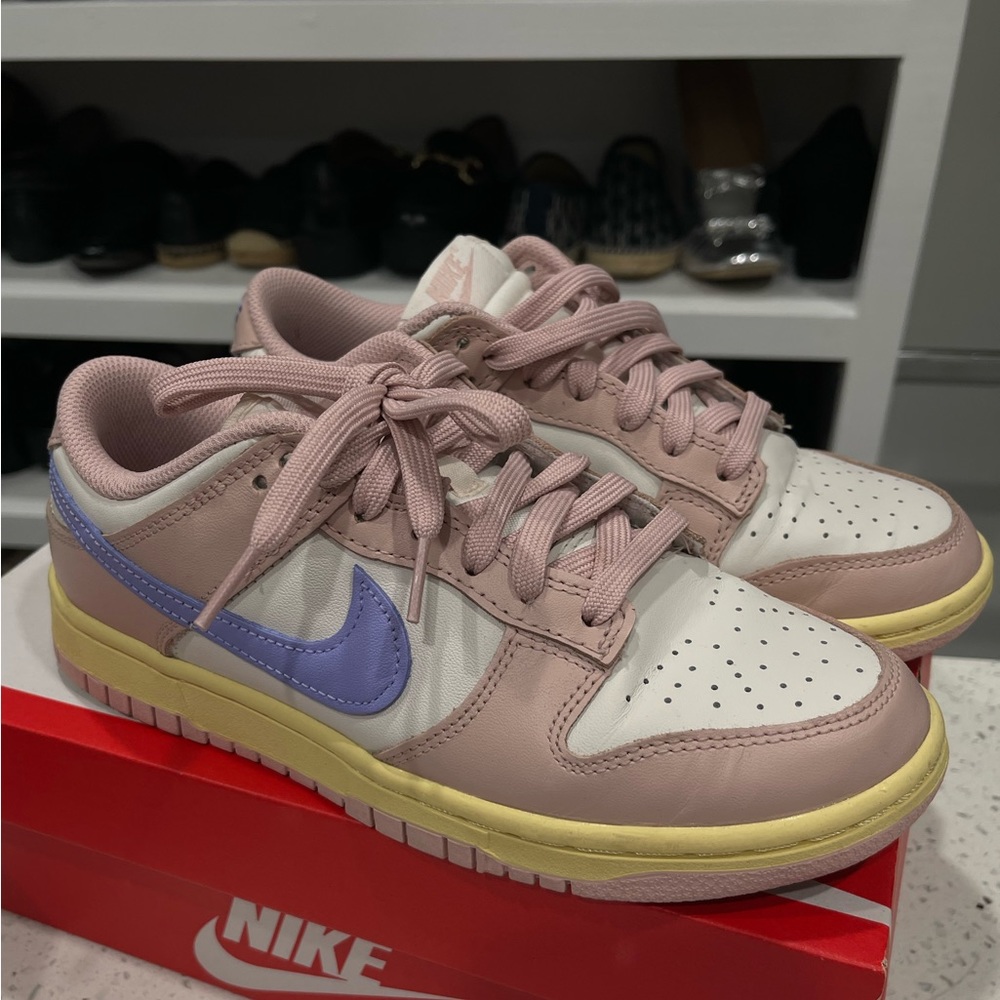 Nike Dunk Low Women's 'Pink Oxford' Sneakers Size 7